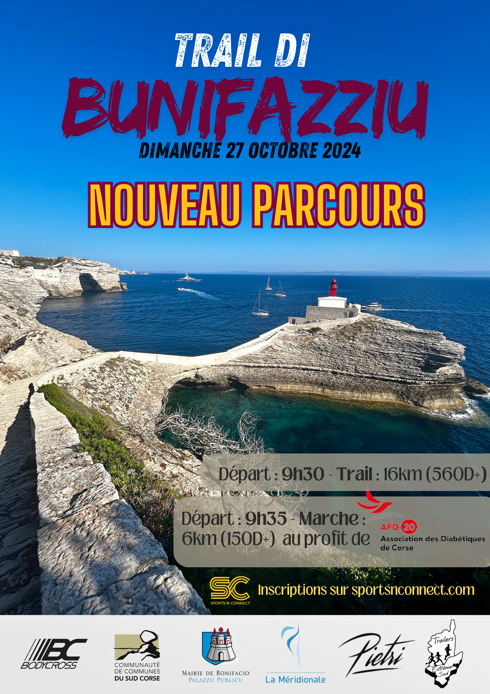  Affiche Trail de Bonifacio