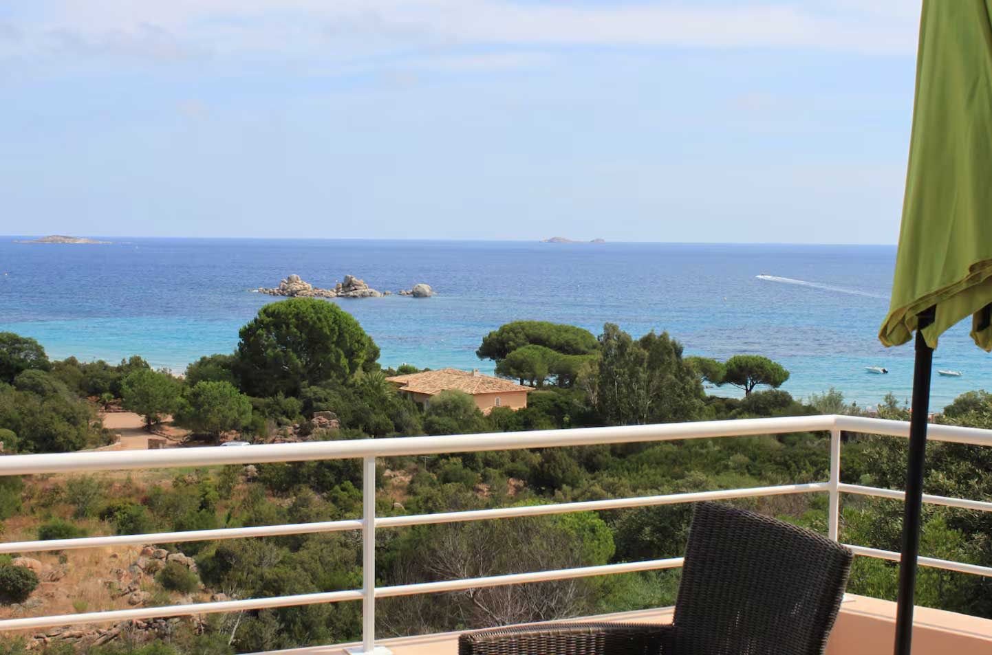  terrasse de la villa blu di mare Palombaggia