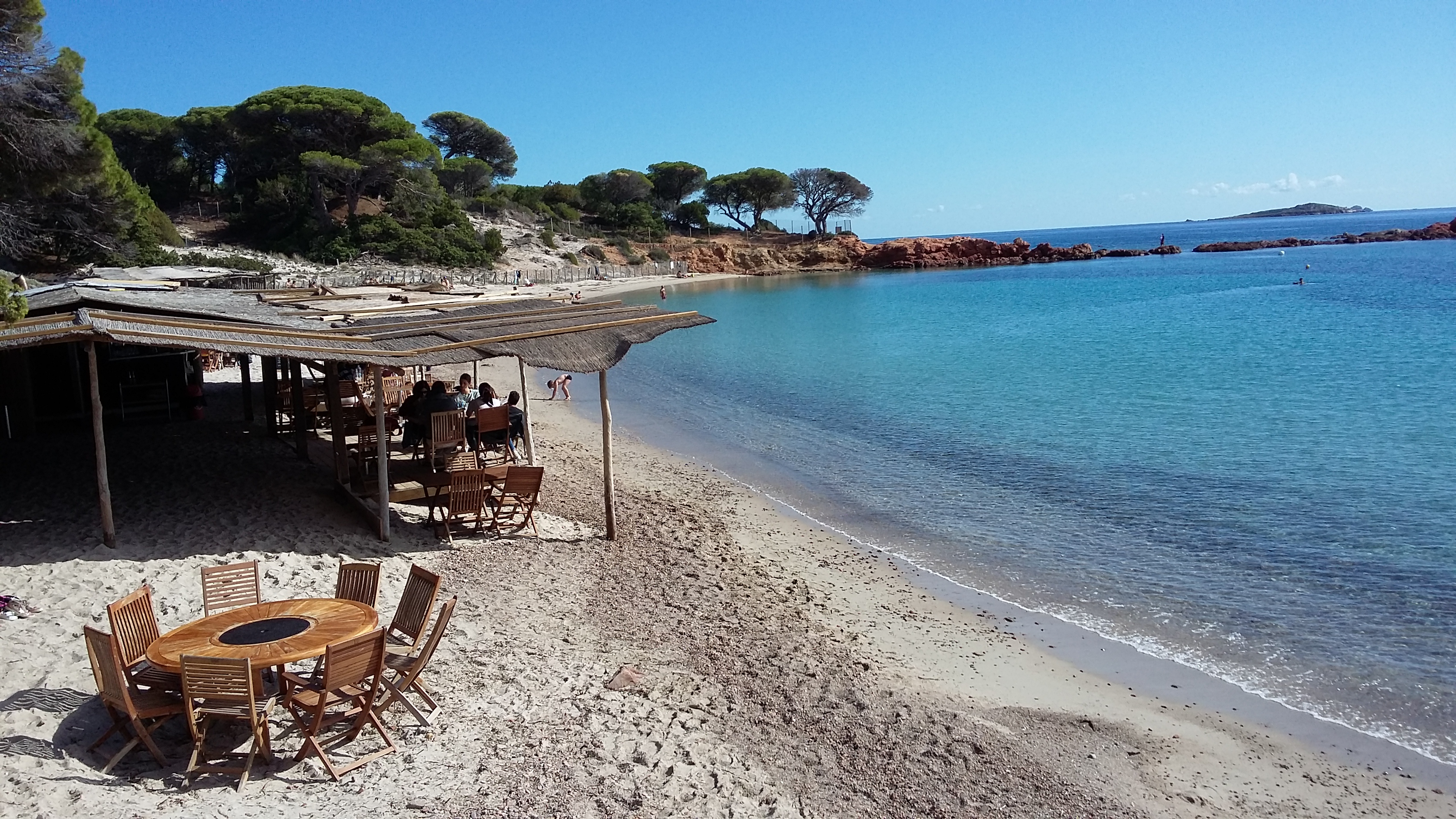  Paillote sur la plage de Palombaggia