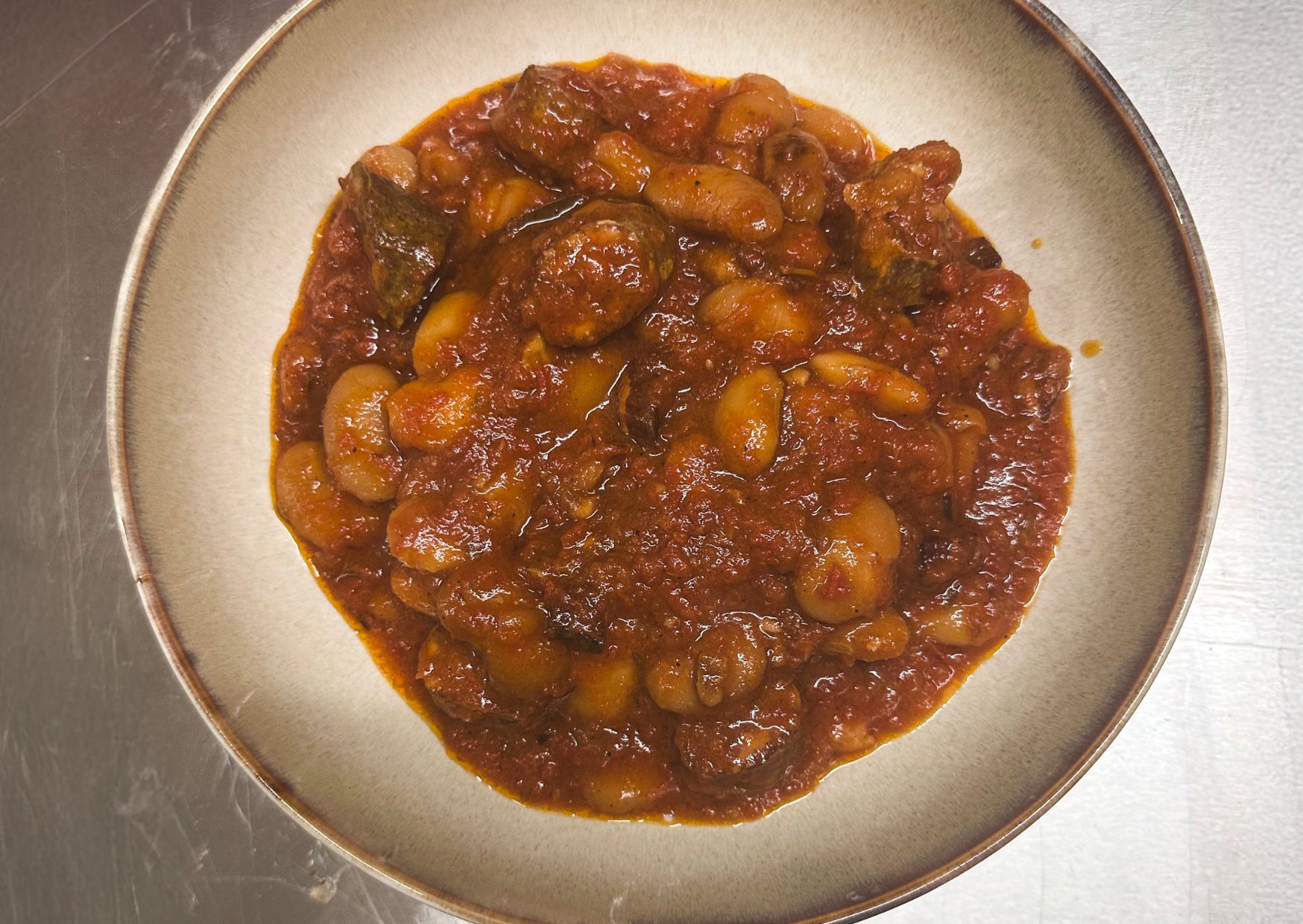  haricots au figatellu