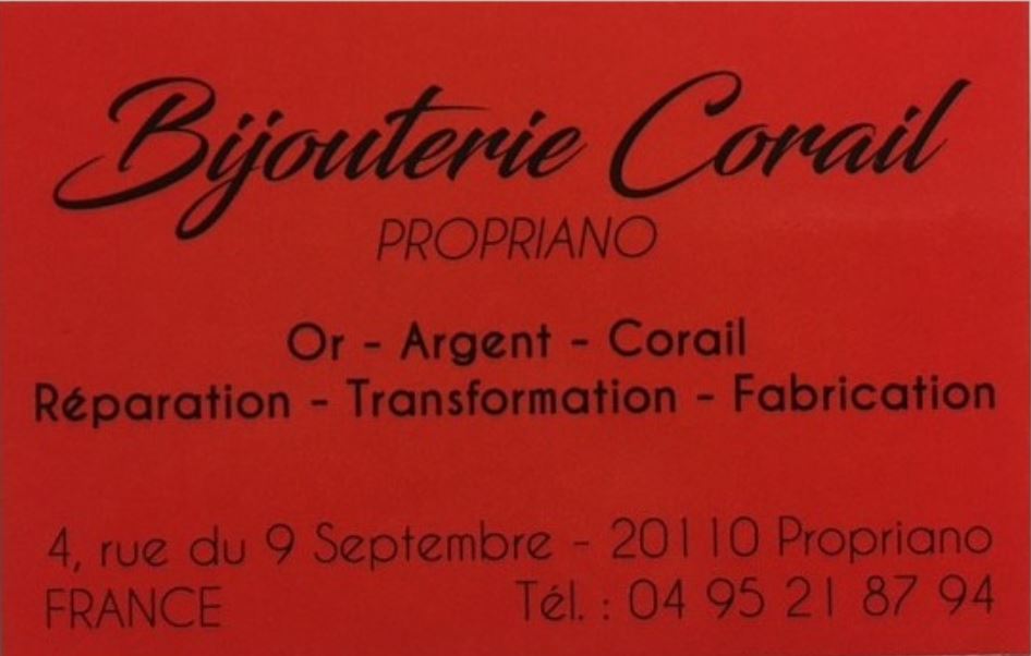  BIJOUTERIE CORAIL