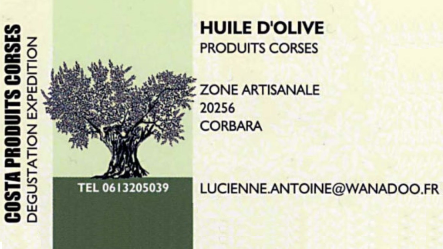  COSTA PRODUITS CORSES