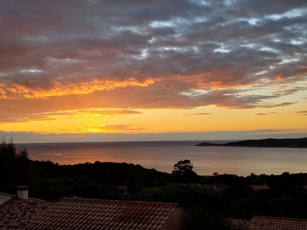  Coucher de soleil depuis la terrasse