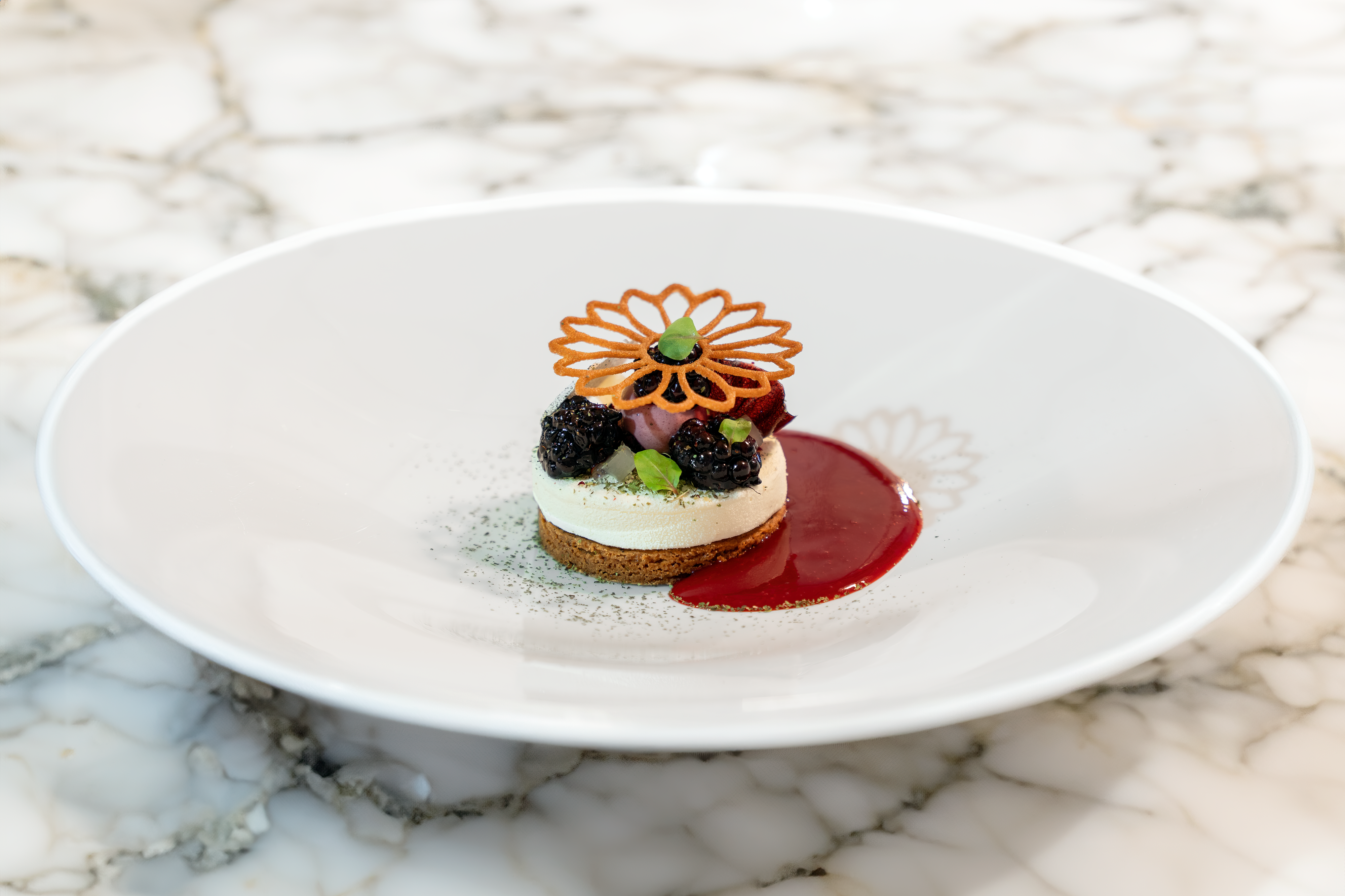  Dessert grande assiette & coulis
