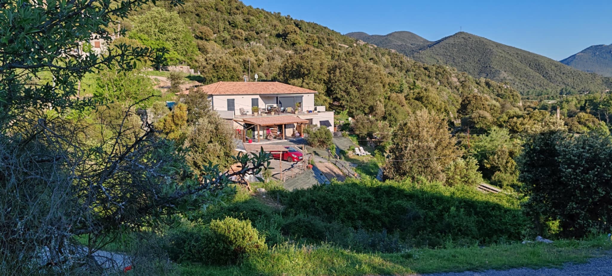  La maison Amis Casa vue d'en haut
