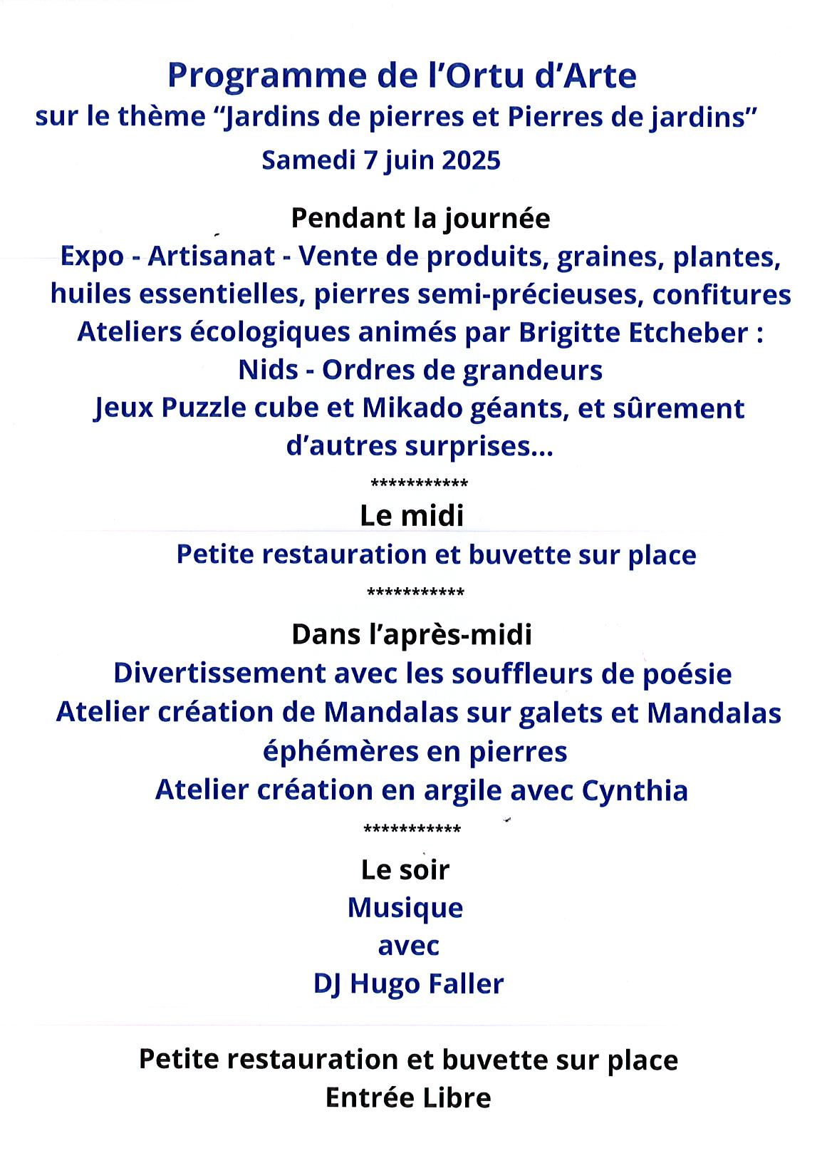  rendez-vous du jardin - Ortu d'Arte 2025