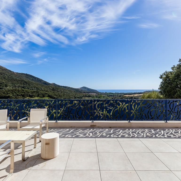 terrasse et vue mer